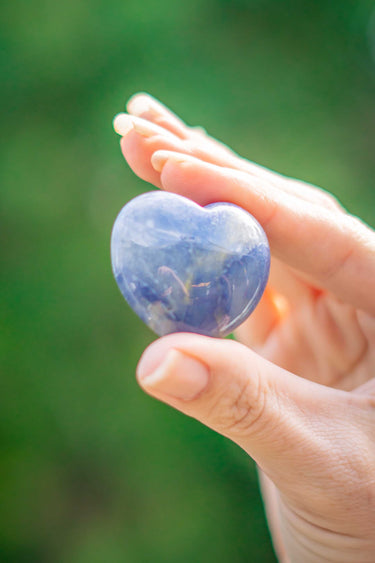 Blue Quartz Heart